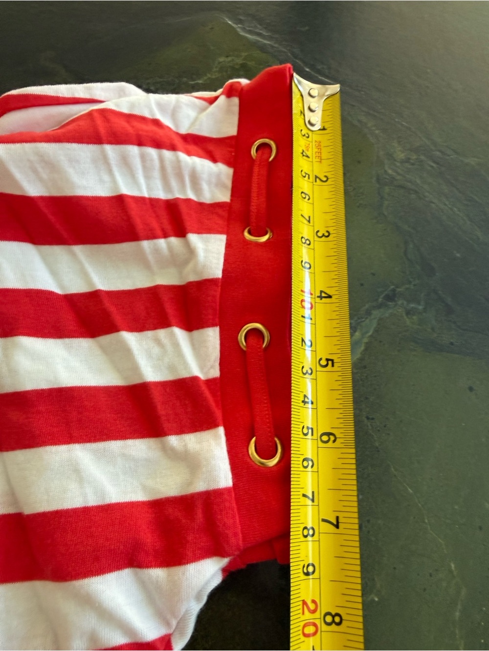 Michael Kors Red/White Striped Short Sleeve Top - Like New - Picture 11 of 11